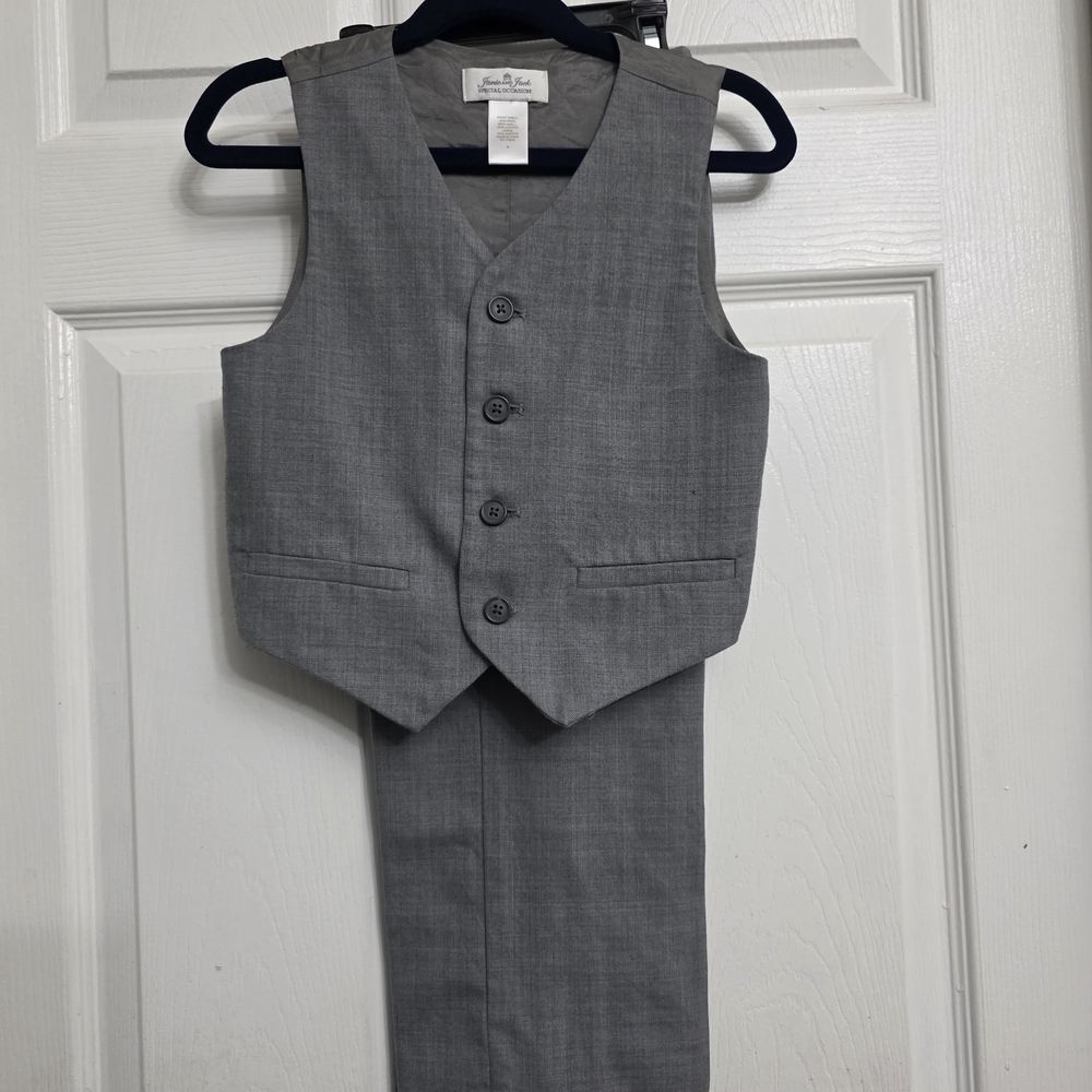 Janie and Jack Special Occasion Gray Suit